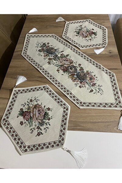MYHOMEGOBLEN Şönilli 3-Piece Living Room Set