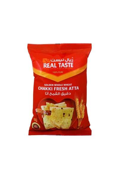 REAL TASTE Whole Wheat Chakki Fresh Atta- 1kg