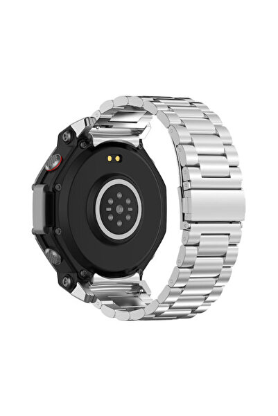 OEM Λουράκι Ανοξείδωτο Ατσάλι Amazfit T-rex 3 Ασημί