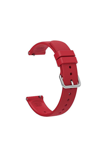 OEM Λουράκι σιλικόνης μονόχρωμο ανάγλυφο για Garmin Venu 2s Venus 3s Κόκκινο