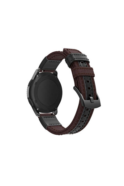 OEM Λουράκι από νάιλον και δέρμα για Garmin Approach S40 Καφέ