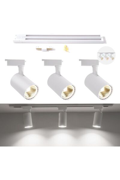 OEM Lampă de tavan LED Reflector cu 3 puncte Reglabilă Modernă Albă 30W