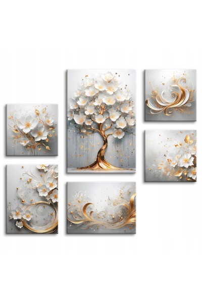 DecoWalls Set Tablouri Tree, Deco Walls, Digital Print, Pentru Camera De Zi, ...