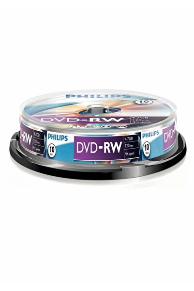 Philips DVD-RW Philips, 4.7GB, 4X, 10 bucăți