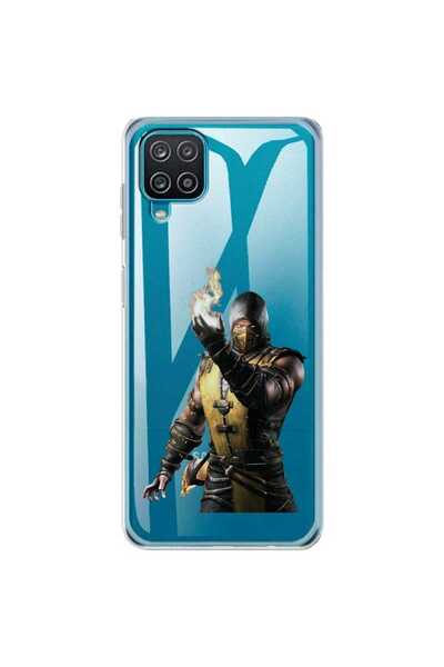 OEM Θήκη συμβατή με Samsung Galaxy A12, διαφανής σιλικόνης, με σχέδιο Mortal ...