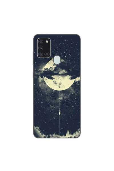 OEM Husa compatibila cu Samsung Galaxy A21s Silicon Gel Tpu Model Moon Climbing
