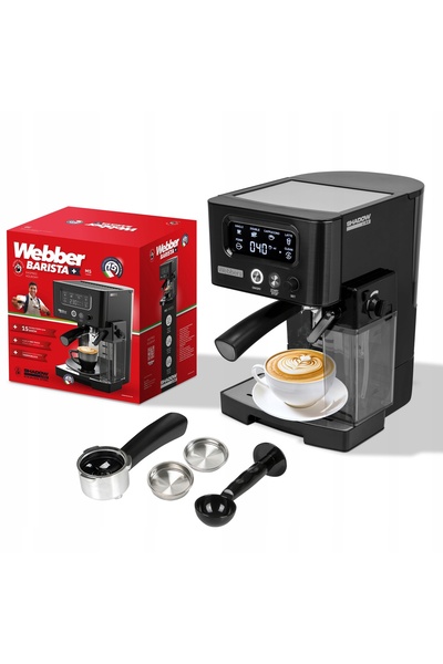 WARREN WEBBER Espressor cu braț cotit Webber M5 Andes 1450W pentru cappuccino...
