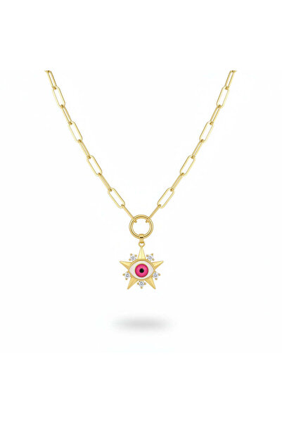 Rüzgar Alaz Deep Eye Pink Kolye