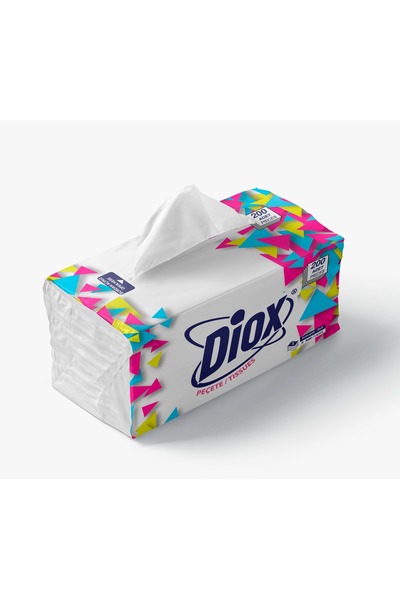 Diox Peçete Kağıt Havlu 200'lü V Katlama 3 Katlı 12 Paket 2400 Adet