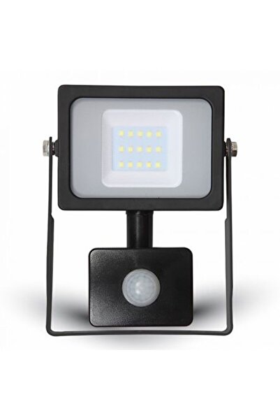 V-TAC Proiector LED 10W cu senzor de mișcare, 6400K, IP65, Negru