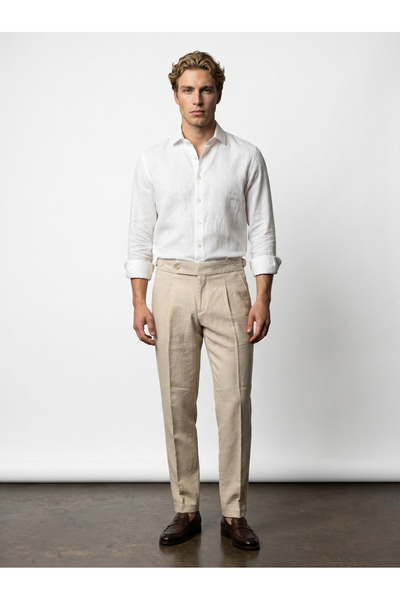 BASEL.CO Premium Linen Old Money Trousers