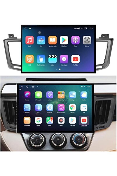 Carplayer Toyota rav4 android screen 13 inch model 2013-2018 wireless appleca...