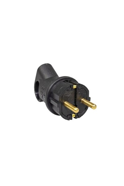 ATRA Dop de cauciuc cu inel Atra, IP44, contact de protecție, 16A, negru 250V