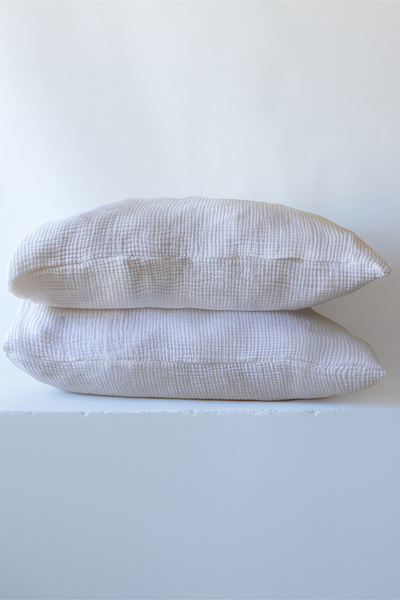vivamaison 4 Layer Muslin Pillowcase Set of 2 50X70 cm 100% Cotton Breathable