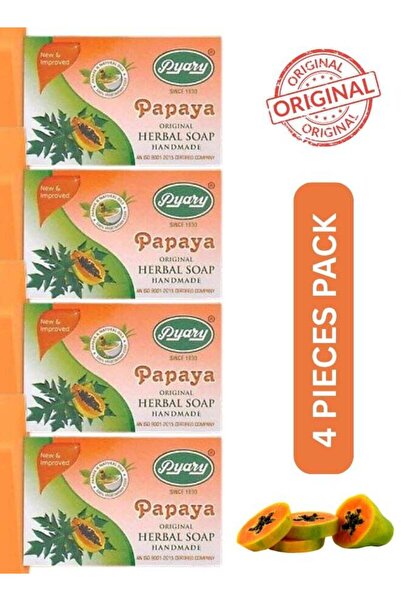 Pyary Papaya Herbal Handmade Soap – Natural Brightening & Exfoliating Bar – P...