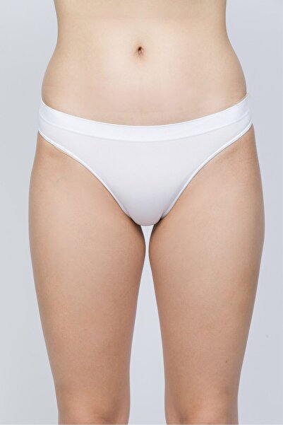 OBJE Women's White Seamless Slip