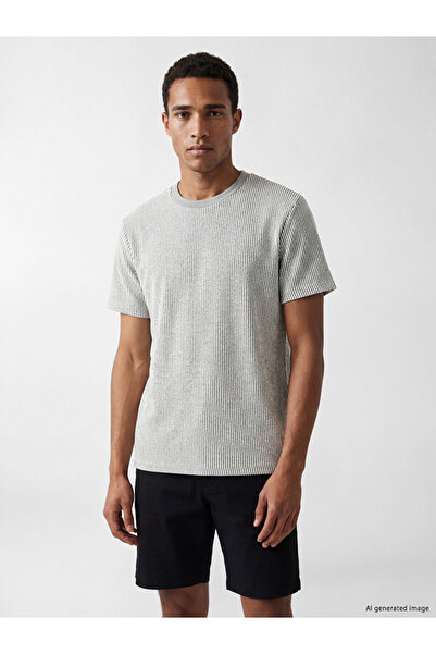 LC Waikiki Esvab • Modern & Distinctive Zero Roba Collar Striped Men's T-Shirt