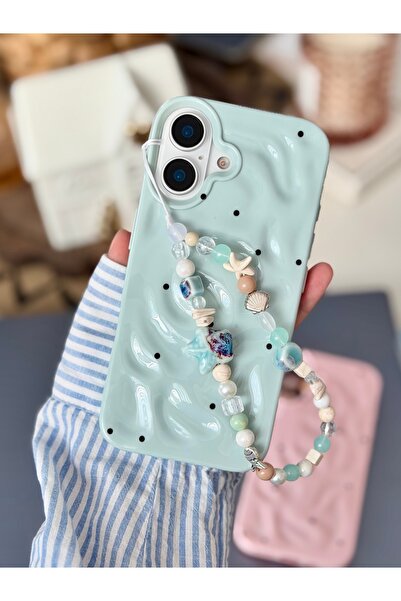 Go Aksesuar Iphone 16 Uyumlu Charm Puantiye Tasarımlı Oyuncaklı Esnek Silikon...