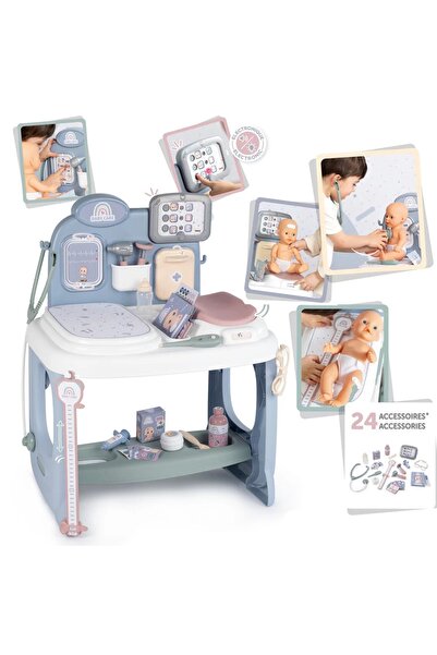 Smoby Îngrijirea bebelușilor - Centru de îngrijire cu tabletă electronică + 2...