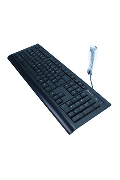 MediaRange Tastatură standard neagră US MROS101, Dimensiune completă (100%), ...