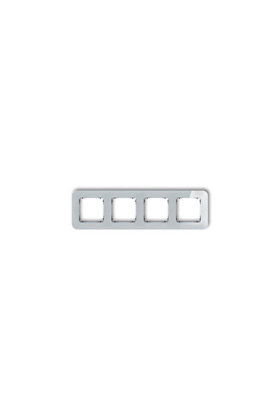 KARLIK ICON Cadru universal cvadruplu rotunjit - efect de sticlă (cadru: gri ...