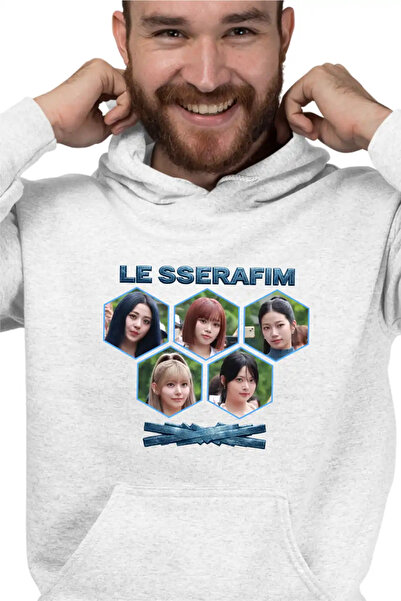 OEM Мъжки суичър Le Sserafim Kpop мърч Сакура Serafim