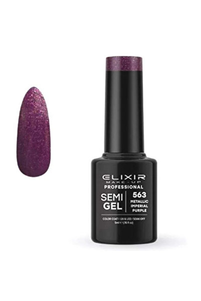 Elixir Επαγγελματικό Ημι-τζελ Ημι-μόνιμο Βερνίκι Νυχιών 563 Μεταλλικό Αυτοκρα...