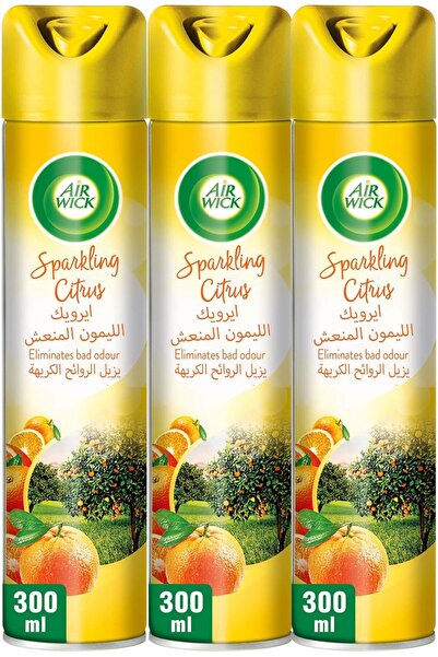 Air Wick بخاخ عطري برائحة الحمضيات المنعشة، 300 مل × 3 عبوات