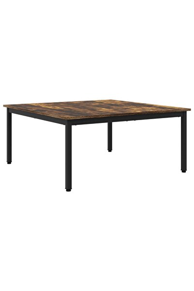 vidaxl Masă de cafea Stejar fumuriu 100 x 100 x 45 cm Lemn compozit