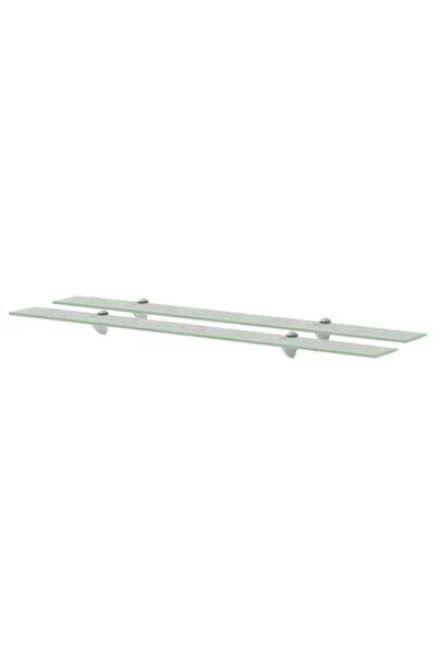 vidaxl Rafturi suspendate, 2 buc., 100 x 20 cm, sticlă, 8 mm