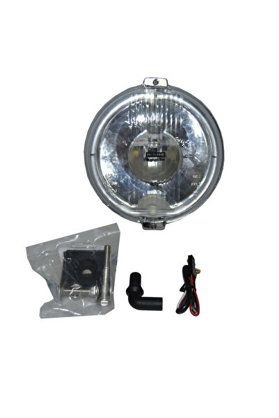RapidAuto Proiector auto Wesem 12V bec H3 si led rotund , 183x97mm rotund sti...