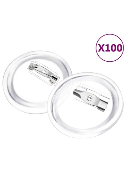 vidaxl Set de insigne, 100 de seturi, 25 mm, acrilic