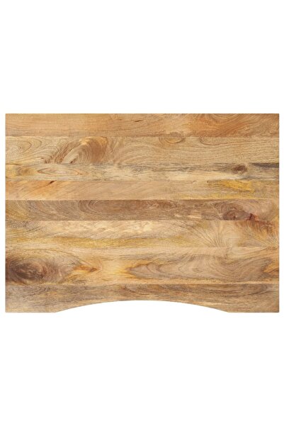 vidaxl Blat birou cu decupaj curbat 110x80x2,5cm lemn masiv mango brut