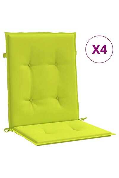vidaxl Perne mici pentru spate, 4 buc., verzi, 100 x 50 x 3 cm, material oxford