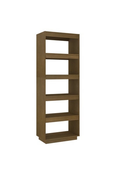vidaxl Bibliotecă/Separator cameră, maro miere, 60x35x167 cm, lemn pin