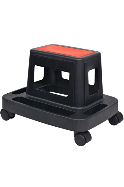 vidaxl Scaun de atelier mobil cu depozitare, 150 kg