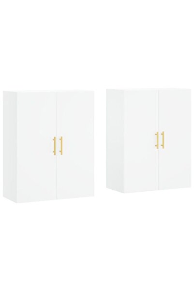 vidaxl Dulapuri suspendate, 2 buc., albe, 69.5 x 34 x 90 cm