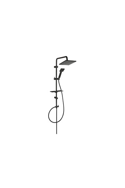 FERRO Σταθερή στήλη ντους SQUERTO LUX Μαύρο NP24-BL (NP24-BL)