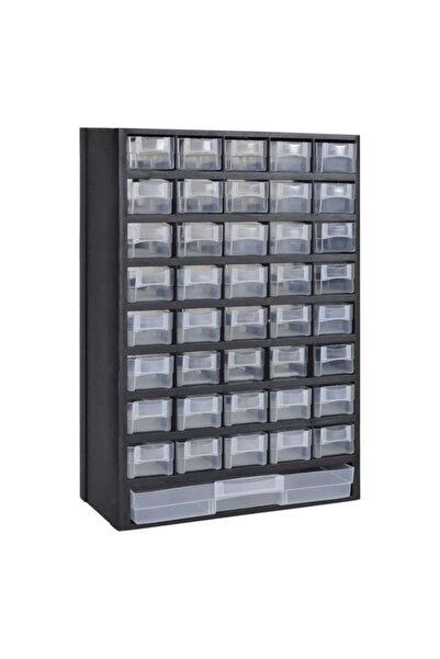 vidaxl Dulap de scule cu 41 de sertare din plastic
