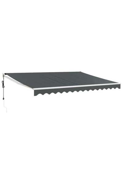 vidaxl Copertină retractabilă automată, antracit, 5 x 3 m