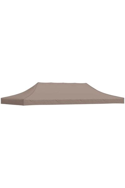 vidaxl Acoperiș cort de petrecere, gri taupe, 6 x 3 m, 270 g/m²