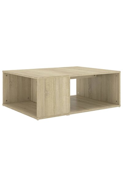 vidaxl Măsuță de cafea alb și stejar Sonoma 90x67x33 cm lemn prelucrat