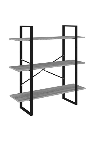 vidaxl Bibliotecă, gri sonoma, 100x30x105 cm, lemn prelucrat