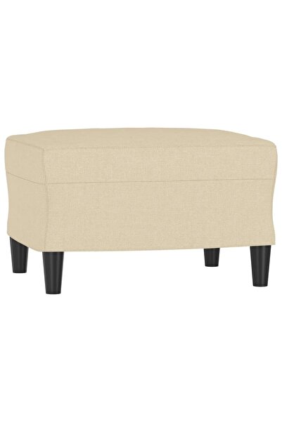 vidaxl Taburet, crem, 60x50x41 cm, material textil