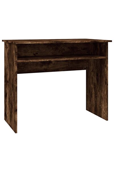 vidaxl Birou, stejar fumuriu, 90x50x74 cm, lemn prelucrat