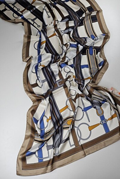 shalya scrafs Belt Pattern Voile Silk Shawl Accessory Shoulder Shawl Foulard