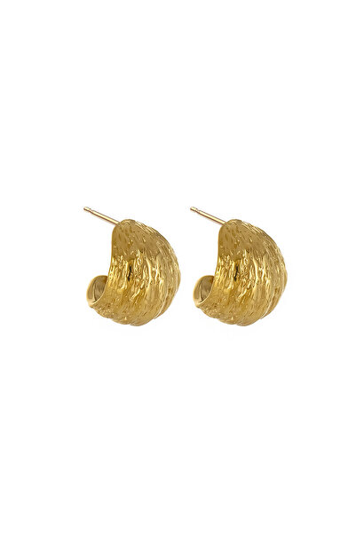 Black Season Earrings C Steel with Gold Plated |   Black Season
