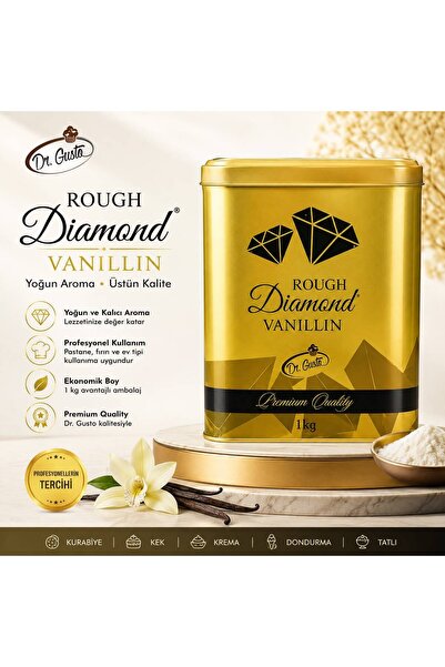 Dr. Gusto Rough Diamond Vanilin 1 KG Yoğun Aromalı Premium Vanilin