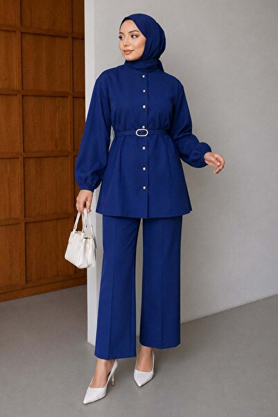 Modamihram Lavin Oval Buckle Set Indigo 19296