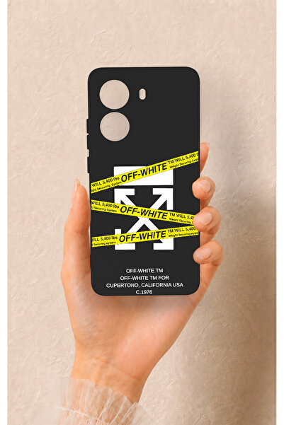Vip Case Poco X7 Pro Uyumlu Off White Desenli Silikon Kılıf